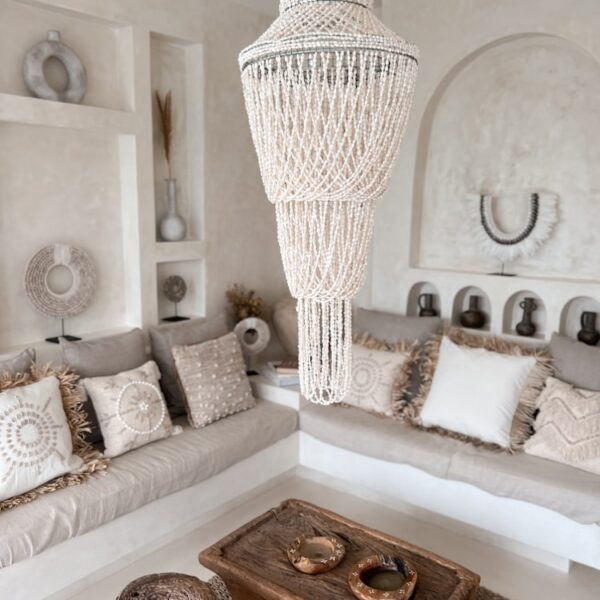 muschel kronleuchter weiss nati 5