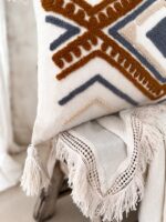 rechteckige boho kissenbezug melisa