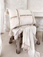 rechteckige boho kissenbezug mit muscheln emi 2