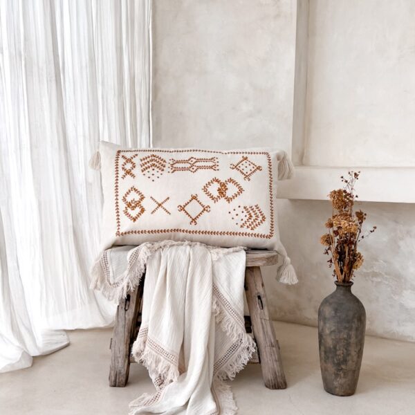 rechteckige boho kissenbezug salma 5