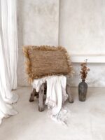 rechteckige raffia kissenbezug 3