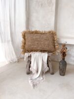 rechteckige raffia kissenbezug 4