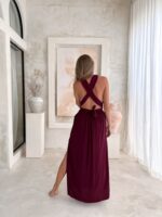 sommerkleid tina bordeaux