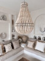 holzperlen kronleuchter ari 2