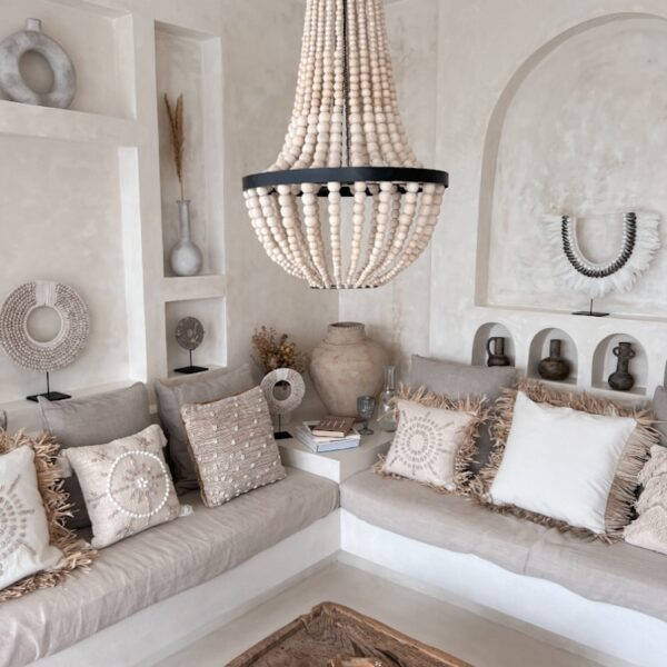 holzperlen kronleuchter ari 4