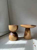 beistelltisch aus suar holz stump 1