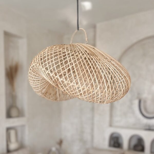 boho rattan lampe berani s 45x45x30