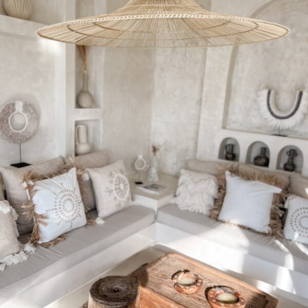 boho rattan lampe berkat xl