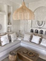 boho rattan lampe flower l 50x60 3