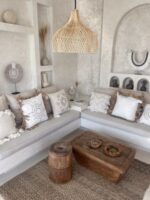 boho rattan lampe flower m 35x40