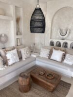 boho rattan lampe suren schwarz s 45x30 5