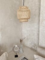 boho rattan lampe tabung mini 30x35 3
