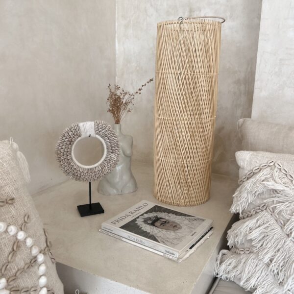 boho rattan lampe terang 60x20