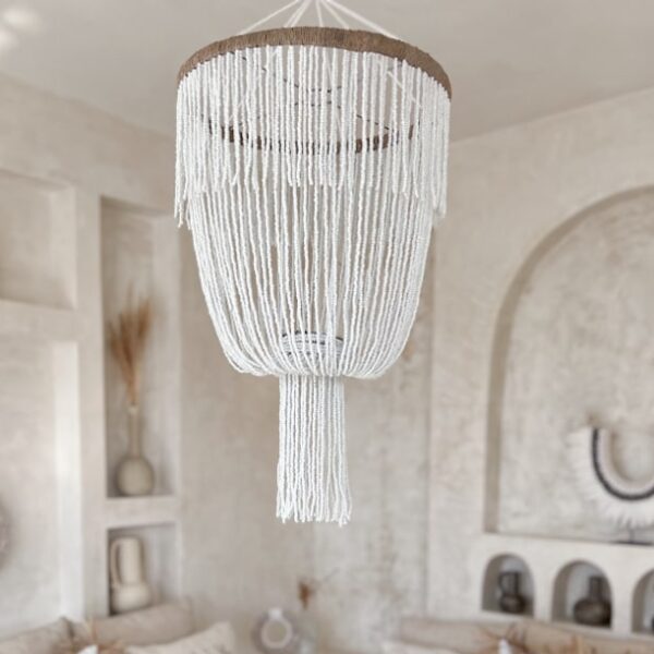 holzperlen kronleuchter weiss ramah 2