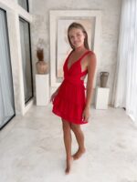 kurzes kleid sami rot 2