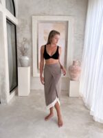 pareo kleid multiway beige