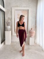 pareo kleid multiway bordeaux