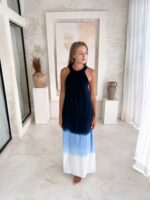 sommerkleid boho mandiri blau 7