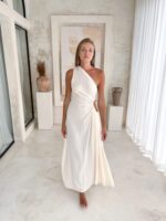 sommerkleid lang maxi creme 2