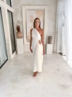 sommerkleid lang maxi creme 7
