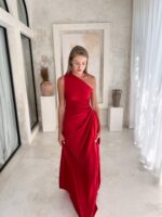 sommerkleid lang maxi rot 2