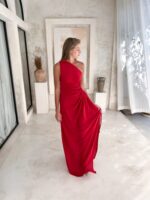 sommerkleid lang maxi rot 4