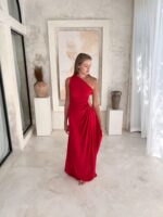 sommerkleid lang maxi rot 7