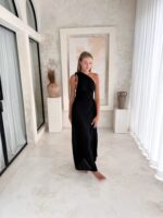 sommerkleid lang maxi schwarz 4