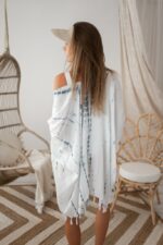 Strandüberwurf Strandkleid LETI Grau