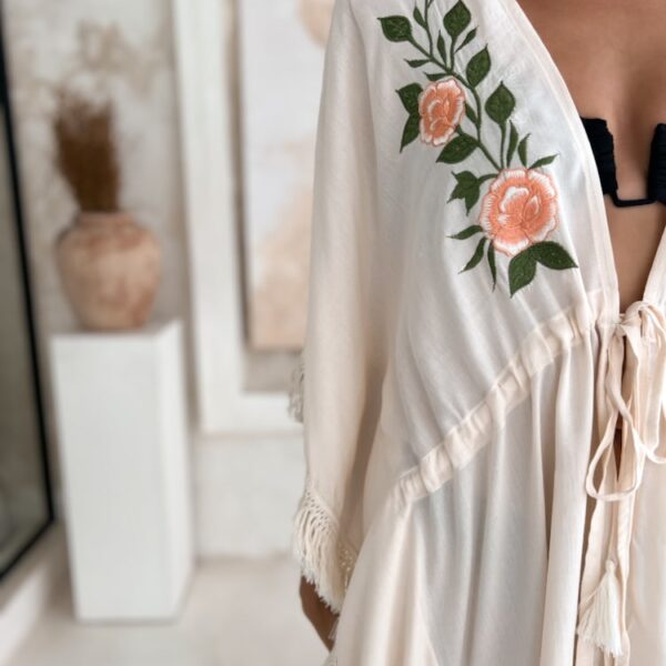 strandueberwurf strandkleid mia lang creme