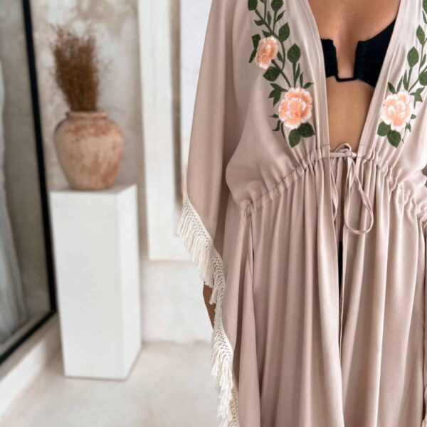 narzutka tunika brazowa bezowa z fredzlami 6.jpg