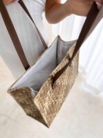 torebka shoperka w pepitke brazowa 5.jpg